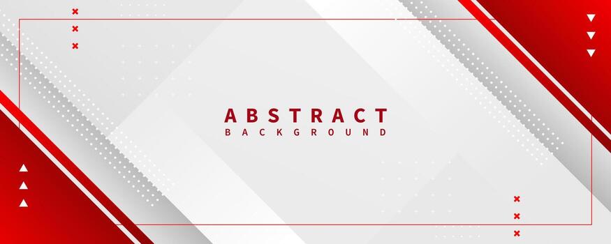 banner background. full color, red gradation and halftone effect vector