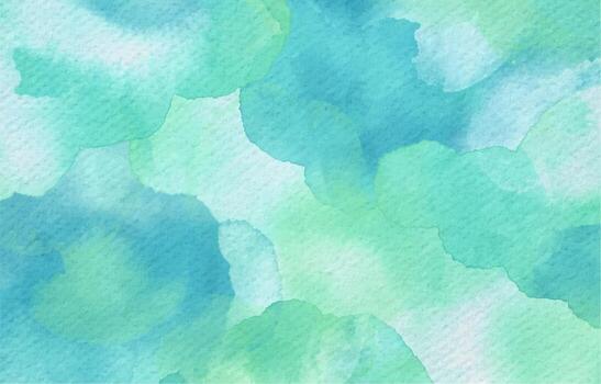 Pretty Watercolor Background In Turquoise Color vector