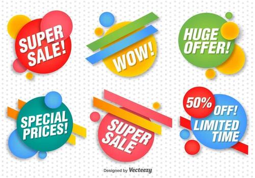 Promotional Vector Banners Set